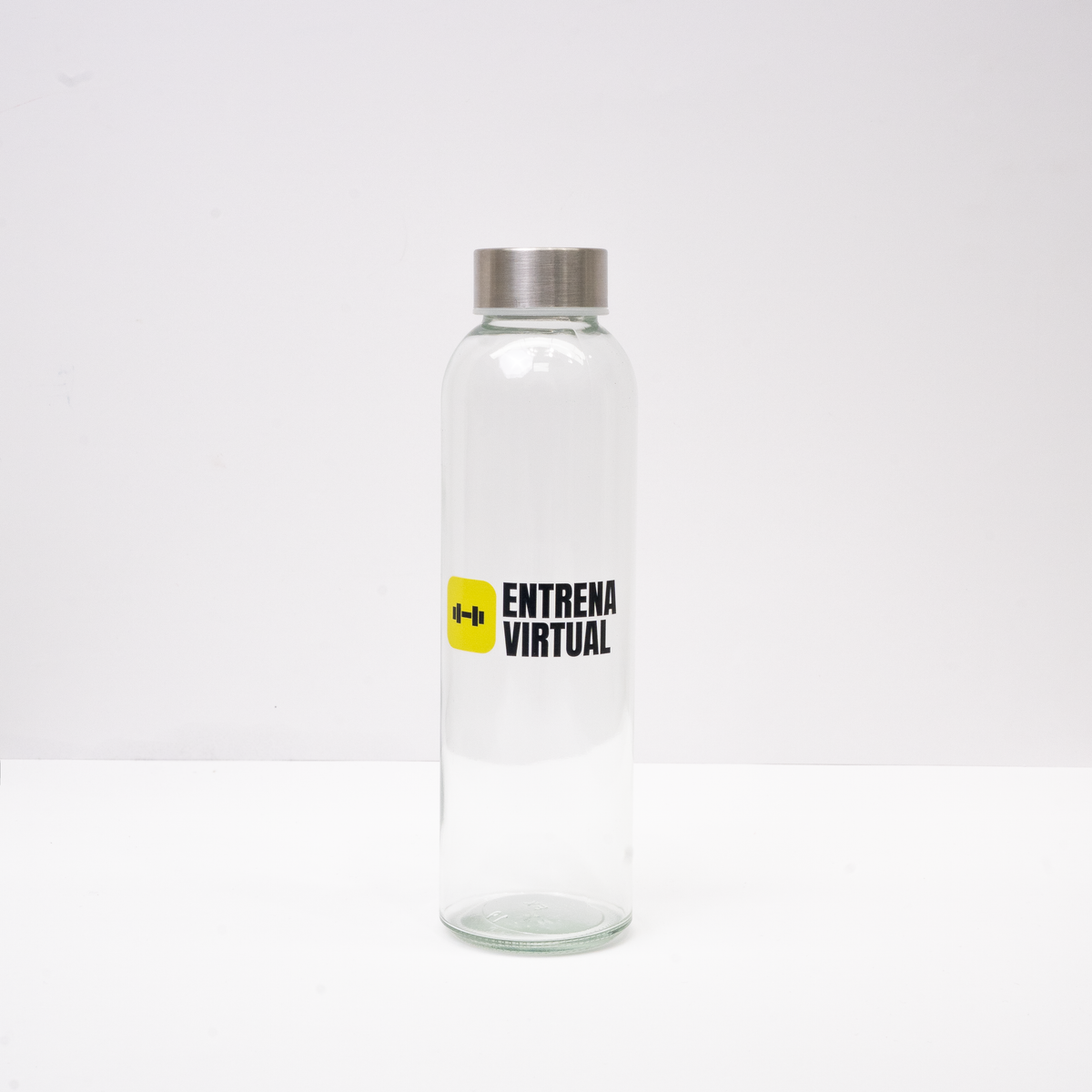 Botella de cristal de Entrena Virtual